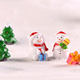 Christmas Small Gifts for Kids, Creative Snowman and Old Man Mini DIY Desktop Cake Atmosphere Decoration Desktop Ornaments