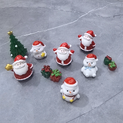 Miniature Santa Claus Cute Snowman Ornaments Micro Landscape DIY Bonsai Desktop Workstation Christmas Gift Decoration