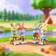 Cartoon Cute Creative Little Rabbit Computer Desk Desktop Car Interior Healing Decorative Small Ornament