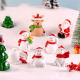Christmas Small Gifts for Kids, Creative Snowman and Old Man Mini DIY Desktop Cake Atmosphere Decoration Desktop Ornaments