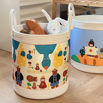 Odor-free car snack storage basket cartoon folding childrens toy storage bucket dormitory clothes dirty clothes bucket portable