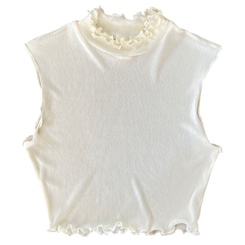 Wenxian commuter mesh lace top