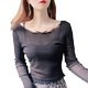 ໃໝ່ຕາໜ່າງຄໍຍາວ suspender skirt lace bottoming ເສື້ອ
