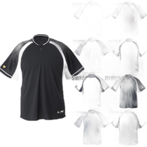 Japan direct mail DESCENTE mens baseball shirt baseball uniform top short-sleeved practice second uniform sweat-absorbent D