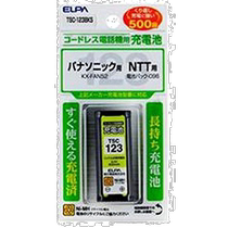 (Direct mail from Japan) ELPA Asahi Electric cordless phone TSC123BKS rechargeable battery