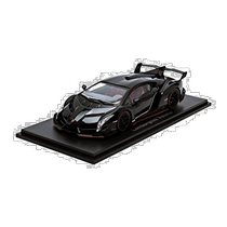 Self-operated | Jingshang Classic 1 43 Lamborghini Veneno black with red lines finished model