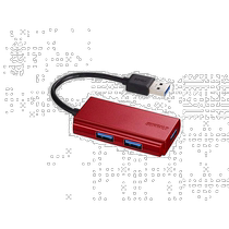 (Direct mail from Japan) Buffalo USB3 0 Hub 3 Port Mini Portable Fashion Red
