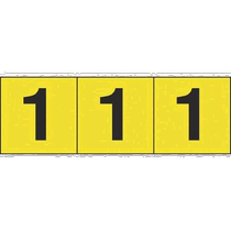 Japanese direct mail Japan direct purchase TRUSCO digital sticker - 30×30 1 yellow bottom black text 3T