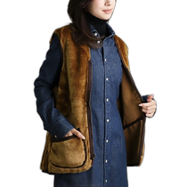 Japanese direct mail BARBOUR mens and womens plush vests lined with artificial fur WARM PILE MLI00