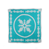 Direct mail from Japan CocoMoon blanket quilt large baby quilt white light blue orange multi-color white