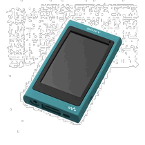 (Direct mail from Japan) Silicone protective cover for SONY high-resolution music player NWA30 series emerald green