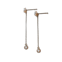 Richao Cui-cui K10YG Australian Opal Earrings YellowGold FREE 7776