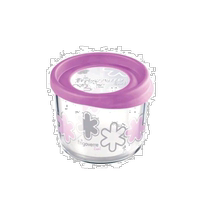 (Direct mail from Japan) Bormioli Rocco sealed glass storage jar 12cm pink 3 39140 MF8