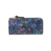 Japan direct mail LANVIN en Bleu womens blue daisy long wallet 484380