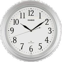(Direct mail from Japan) CASIO Casio wall clock radio wave silver diameter 32 4cmIQ-1005J-8JF