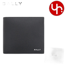Japan direct mail BALLY bifold wallet 6307073 black x Palladio special cross embossing