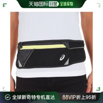 Japanese errand running Asics mens and womens waist bag black yellow F A-10843206001
