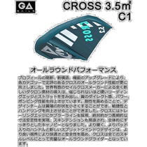 Japan Direct mail GA SAIL CROSS 3 5 square meters C1 Deep Green Cross GA WING surfing wing GAAS