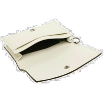 Japan direct mail Jimmy Choo card holder Cliffy White for men and women 14701359 UUF