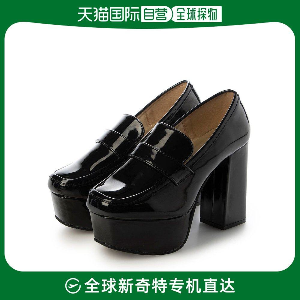 (Japan Direct Mail) Lady Yosuke Casual Shoes Black Thick Bottom High Heel Matt Comfort Brief Commute-Taobao