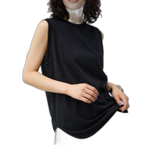 Japanese direct mail AZUL BY MOUSSY basic round neck womens cotton vest 250HSM80308E