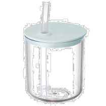 (Direct mail from Japan) kinto straw water cup BONBO childrens straw water cup gray blue convenient cup