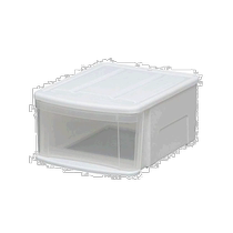 (Direct mail from Japan) Iris XLhyama storage box box white*transparent SS
