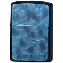 (Direct mail from Japan) Zippo lighter round stripes double-sided engraving blue 62TIBL-R