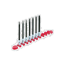 Japan direct mail Japanese KTC model TBT3L09H9 5sq long hexagonal socket set (9 pieces