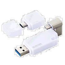 (Direct mail from Japan) Yilike USB flash drive 32GB iPhone iPad compatible with Type C adapter