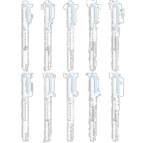 Japan Direct Mail (Japan Direct Mail) Zebra Zebra Fluorescent Pen MILDLINER carbonated blue 10 B-W