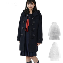 Japan direct mail duffle coat student ladies school uniform duffle coat navy uniform long large size lightweight high school