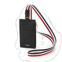 THOM BROWNE card holder with shoulder strap for men maw236a 00198 001outnew