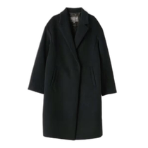 Japan Direct Post A DAY IN THE LIFE WOOL BLEND INVISIBLE BUTTON DESIGN COAT ELEGANCE CLASSIC