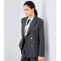 Japan direct mail ANAYI womens wool blend double-breasted jacket autumn and winter new style environmentally friendly material comfortable