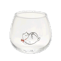 Japanese direct mail Yipinshe new cute animal tumbler shaker glass water cup 320ml