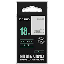(Direct mail from Japan) Casio Casio label printer special ribbon label tape 18mm transparent silver