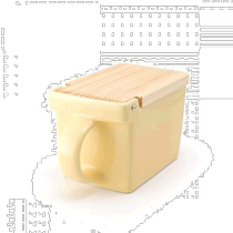 (Direct mail from Japan) ZERO JAPAN ceramic sealed jar banana yellow 88×152×h90mm BST-1