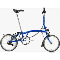 Brompton folding bike is comfortable for commuting shock-absorbing quick to fold and store easily