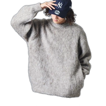 日本直邮FREAK’S STORE 舒适宽松 长毛衣 圆领 针织衫 毛衣