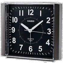 (Direct mail from Japan) Casio alarm clock black basic electronic alarm with light TQ-482-1JF