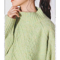 Hunch Womens Pattern Sweater Gray Knitted Round Neck Casual Long Sleeve Loose Black Gray