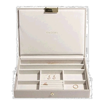 (Direct mail from Japan) Stackers jewelry box LONDON Classic with lid beige 73750