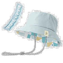 (Direct mail from Japan) ELECOM Summer Cooling Sun Protection Hat Turquoise Blue Yellow Ocher