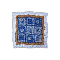 Japan direct mail 45R Supima cotton twill printed scarf mix and match wrap scarf scarf