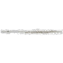 (JAPAN DIRECT MAIL) YAMAHA STANDARD LONG FLUTE WHITE BRONZE SILVER PLATED HANDMADE ASSEMBLY BEGINNERS APPLY YFL-31