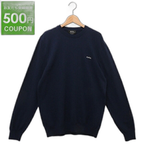 Japan direct mail A P C knitted sweater navy blue men H23291 COEZJ IAK