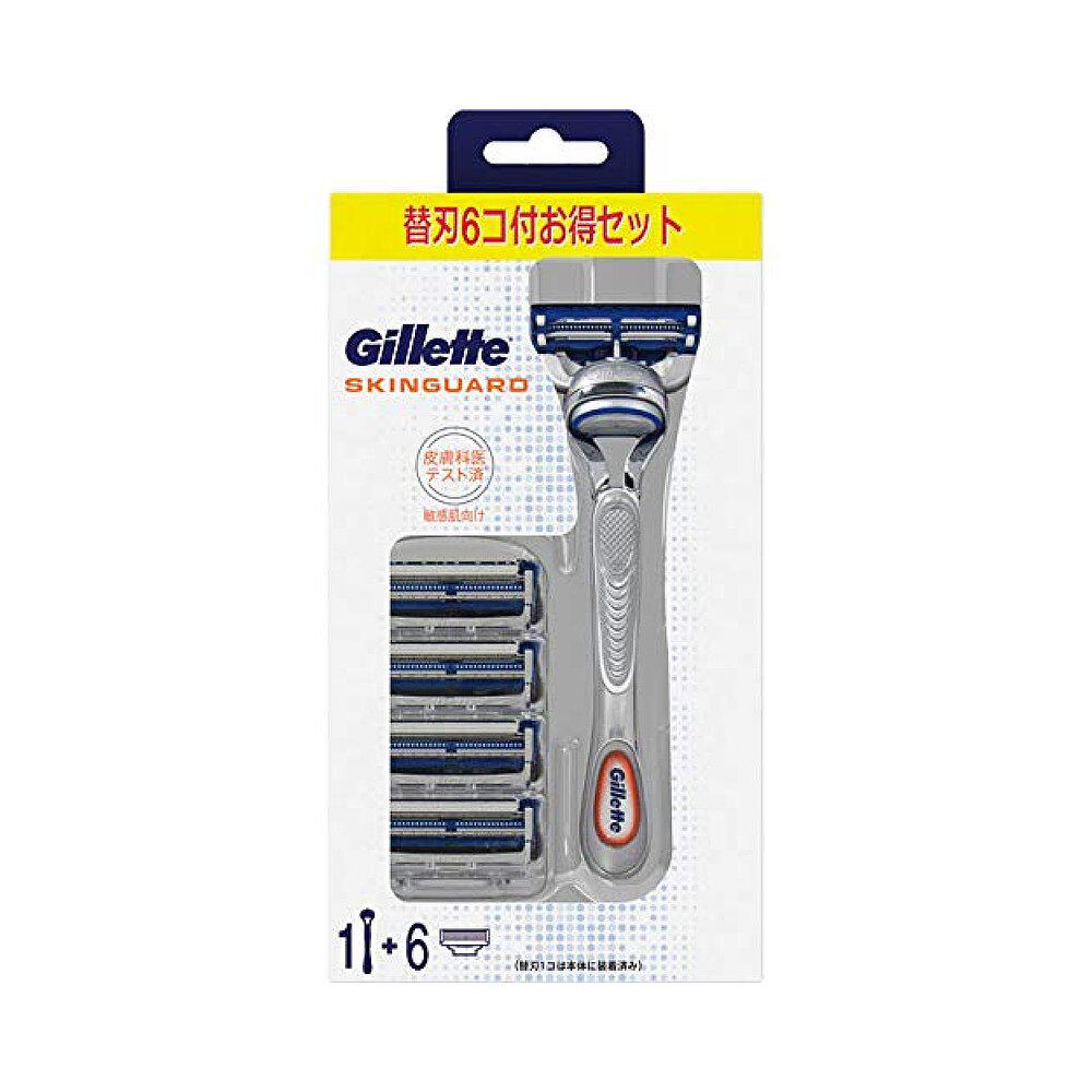 (Japan Direct mail) Gillette Gilleskin guard Manual shaver replacement cutting edge 6-Taobao