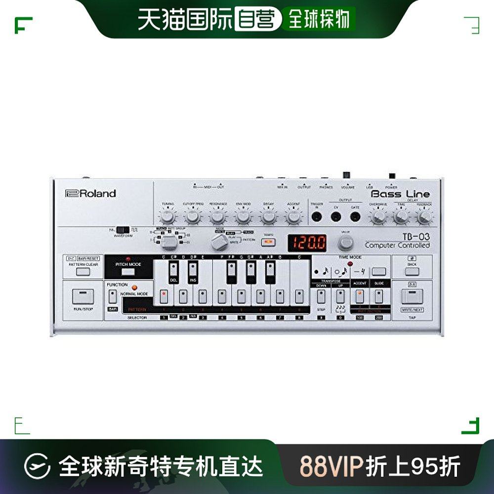 【Японская прямая почтовая почта】 Roland Roland TB-03 BASS Synthesizer Sound Clear Beat Точный портативный