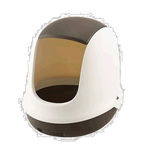 (Direct mail from Japan) Richell toilet body Lapre cat toilet with cat food dark gray
